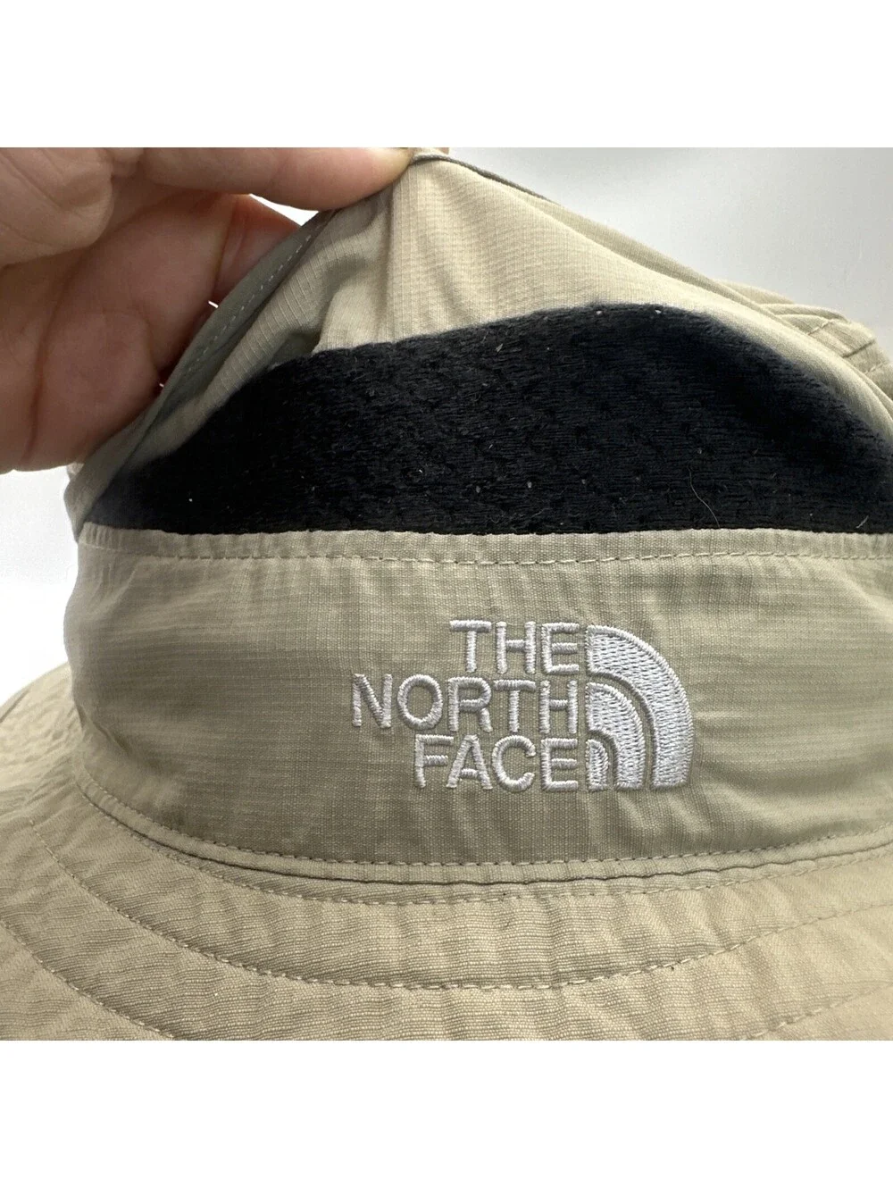 The North Face Bucket Hat Vented Embroidered Nylon Chin Strap Technical Cap